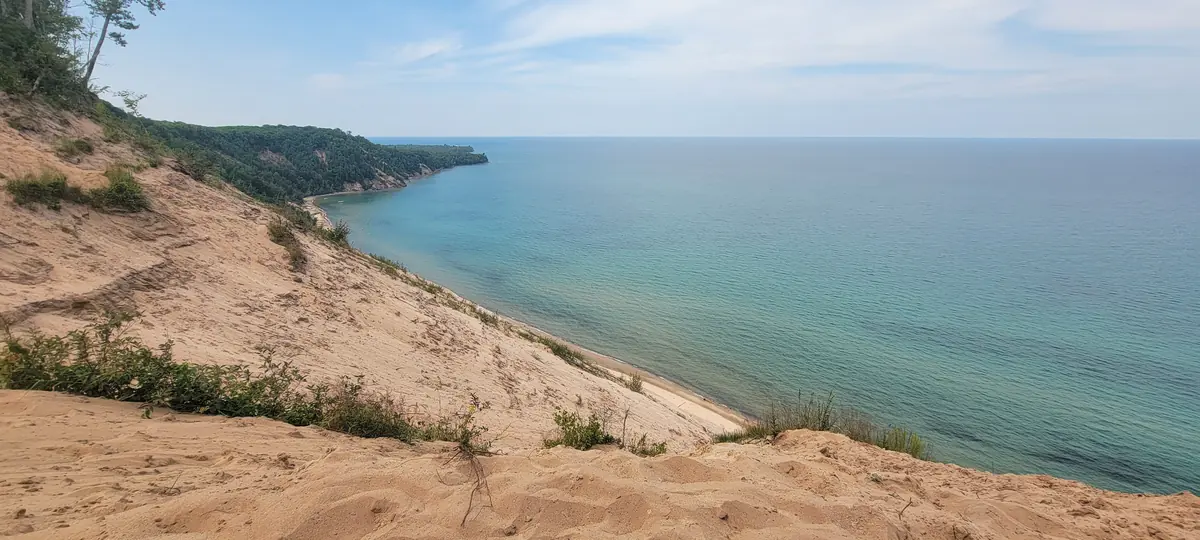 The Grand Sable Banks sloping down to Lake Superior